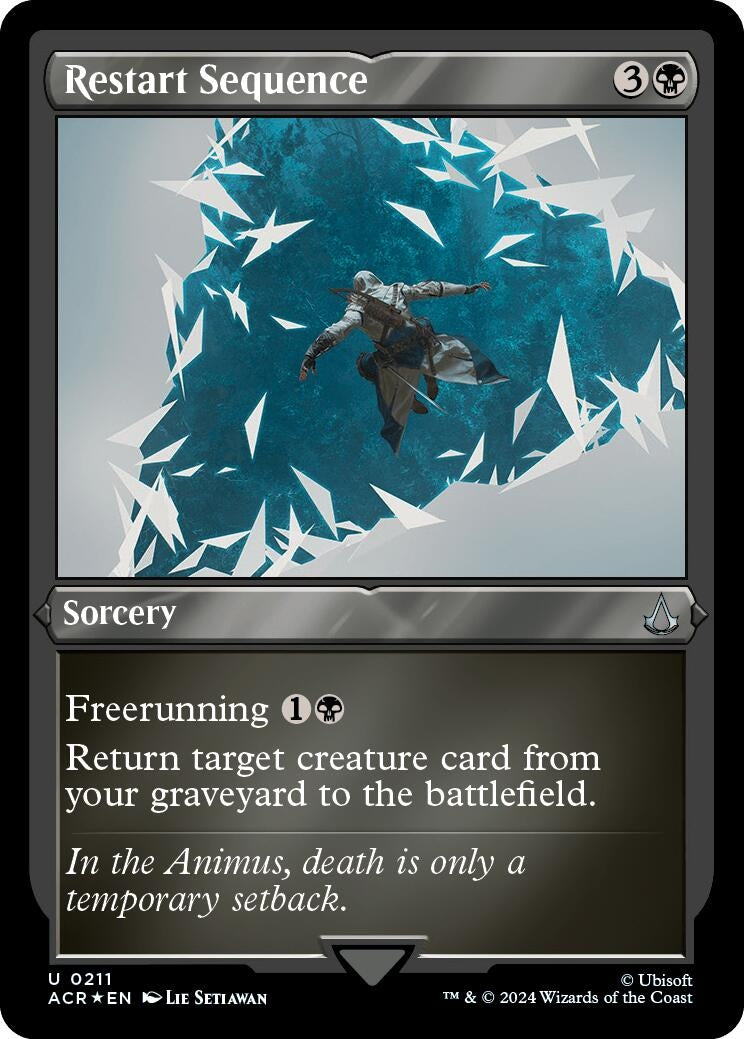 Image for Restart Sequence (Foil Etched) (211) (Universes Beyond: Assassin's Creed) - Magic: The Gathering