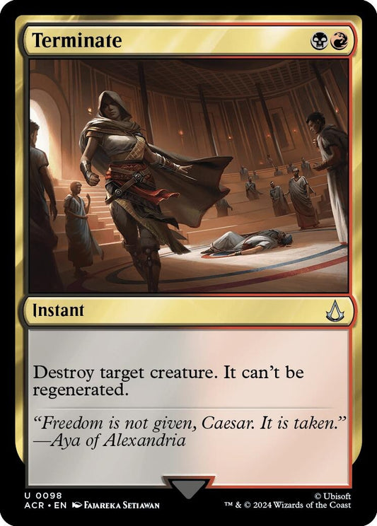 Image for Terminate (98) (Universes Beyond: Assassin's Creed) - Magic: The Gathering