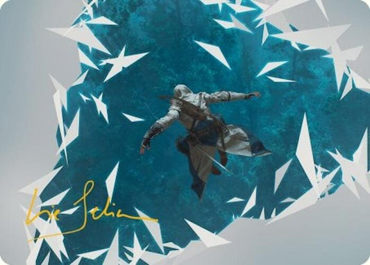 Image for Restart Sequence Art Card (Gold-Stamped Signature) (3) (Art Series: Universes Beyond: Assassin's Creed) - Magic: The Gathering