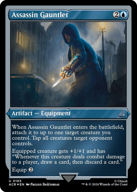 Image for Assassin Gauntlet (Foil Etched) (185) (Universes Beyond: Assassin's Creed) - Magic: The Gathering
