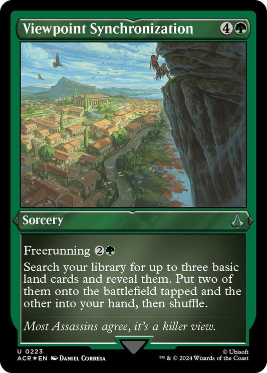Image for Viewpoint Synchronization (Foil Etched) (223) (Universes Beyond: Assassin's Creed) - Magic: The Gathering