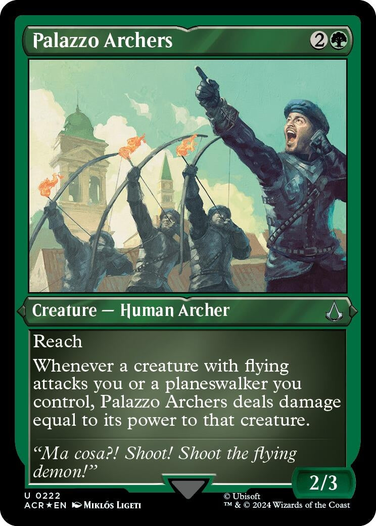 Image for Palazzo Archers (Foil Etched) (222) (Universes Beyond: Assassin's Creed) - Magic: The Gathering