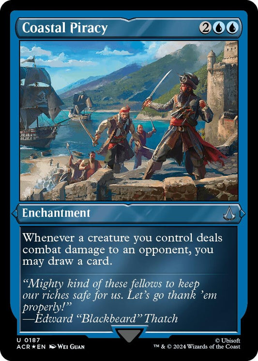 Image for Coastal Piracy (Foil Etched) (187) (Universes Beyond: Assassin's Creed) - Magic: The Gathering
