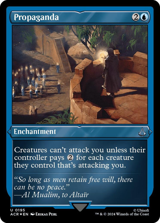 Image for Propaganda (Foil Etched) (195) (Universes Beyond: Assassin's Creed) - Magic: The Gathering