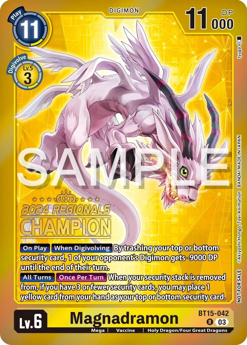 Image for Magnadramon (2024 Regionals Champion) (BT15-042 R) (Exceed Apocalypse) - Digimon Card Game