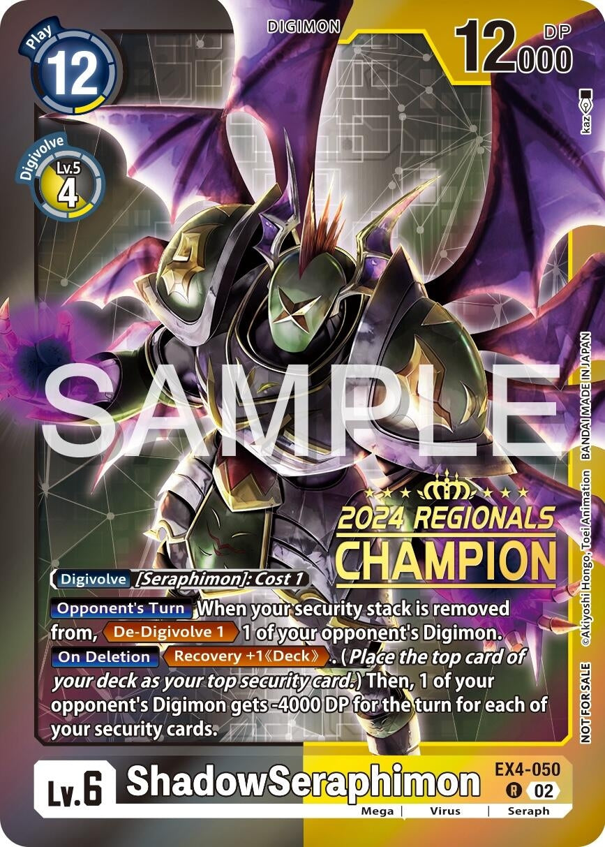 Image for ShadowSeraphimon (2024 Regionals Champion) (EX4-050 R) (Alternative Being Booster) - Digimon Card Game