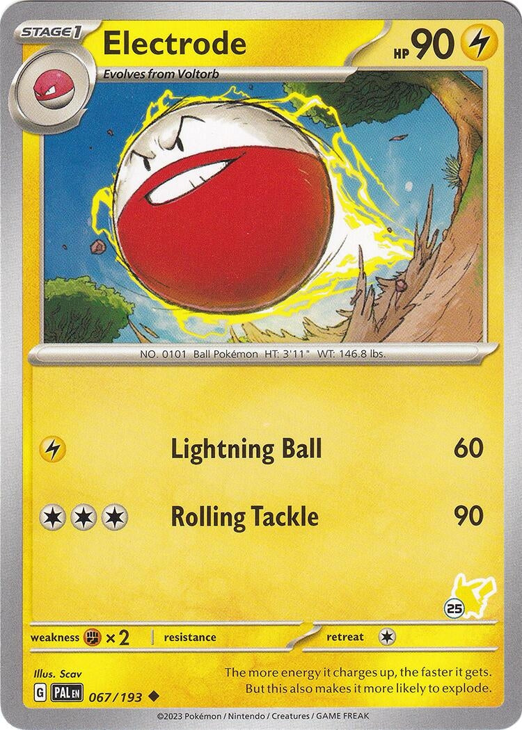 Image for Electrode - Pikachu 25 (067/193) (Battle Academy 2024) - Pokemon