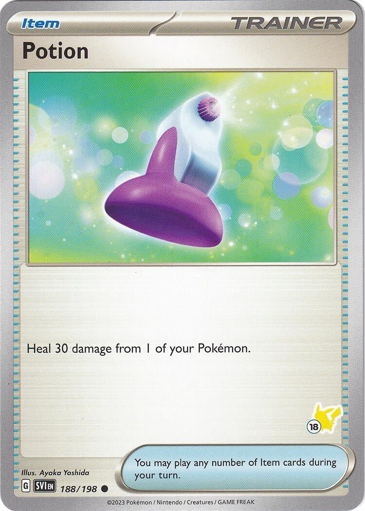 Image for Potion - Pikachu 18 (188/192) (Battle Academy 2024) - Pokemon