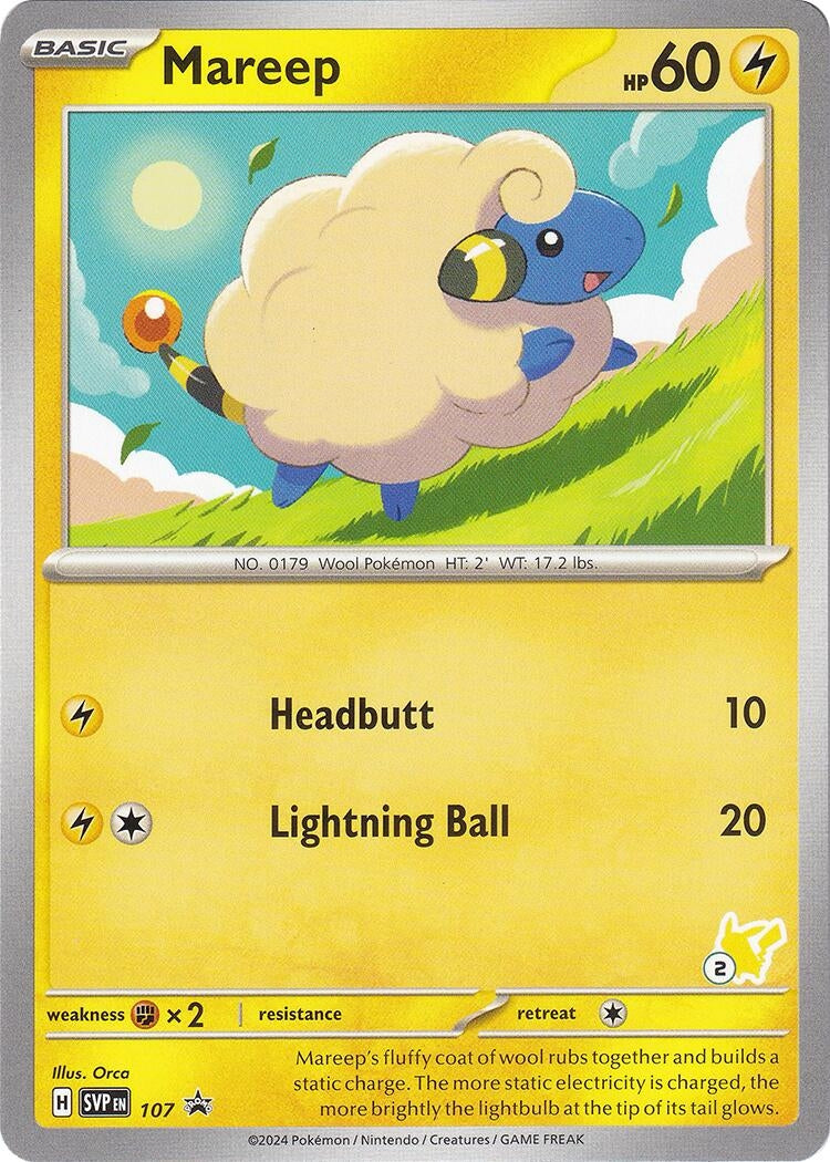 Image for Mareep - Pikachu 2 (107) (Battle Academy 2024) - Pokemon