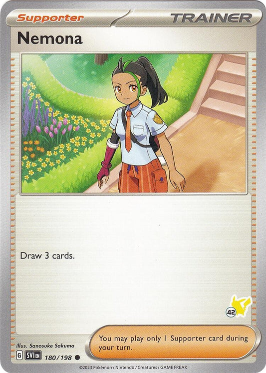 Image for Nemona - Pikachu 42 (180/198) (Battle Academy 2024) - Pokemon