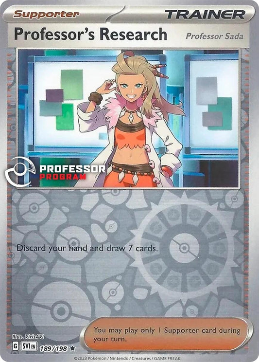 Image for Professor's Research - 189/198 (2023) (189/198) (Professor Program Promos) - Pokemon