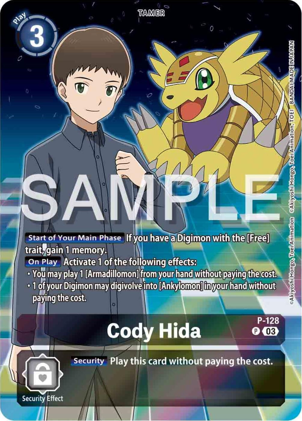 Image for Cody Hida - P-128 (Digimon Adventure 02: The Beginning Set) (P-128 P) (Digimon Promotion Cards) - Digimon Card Game