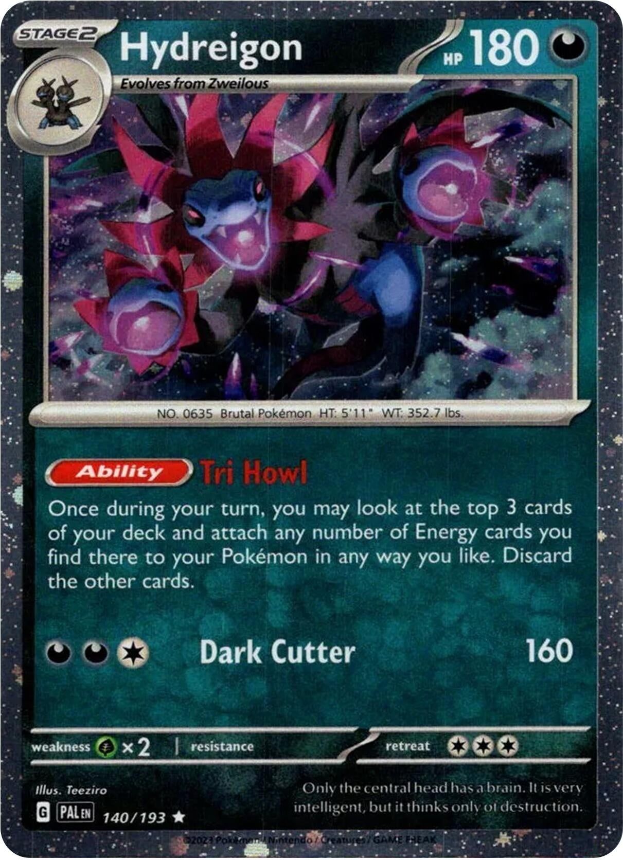 Image for Hydreigon (Cosmos Holo) (140/193) (Blister Exclusives) - Pokemon