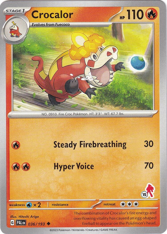 Image for Crocalor - Armarouge 15 (036/193) (Battle Academy 2024) - Pokemon