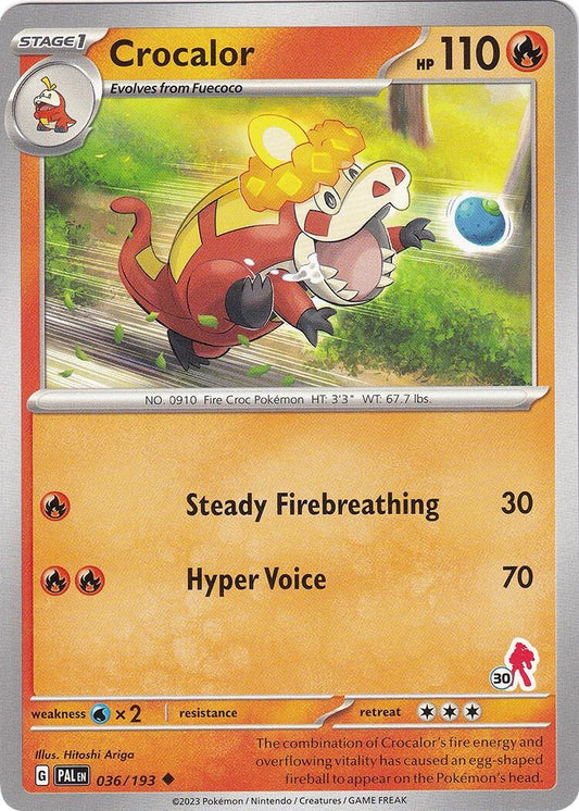 Image for Crocalor - Armarouge 30 (036/193) (Battle Academy 2024) - Pokemon