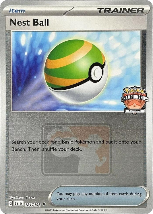 Image for Nest Ball - 181/198 (Europe Championships) (181/198) (League & Championship Cards) - Pokemon