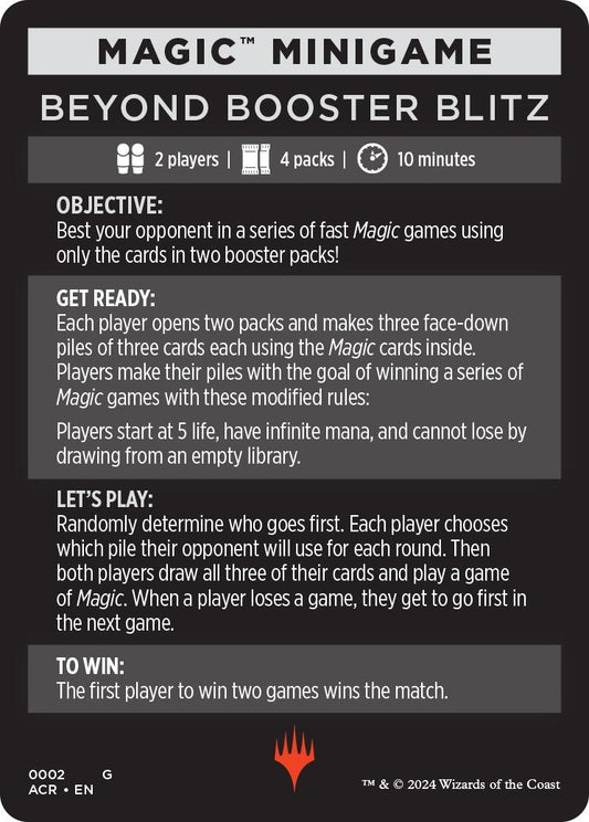 Image for Magic Minigame: Beyond Booster Blitz (2) (Universes Beyond: Assassin's Creed) - Magic: The Gathering