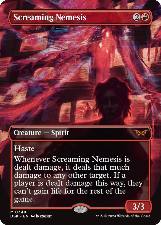 Image for Screaming Nemesis (Borderless) (348) (Duskmourn: House of Horror) - Magic: The Gathering