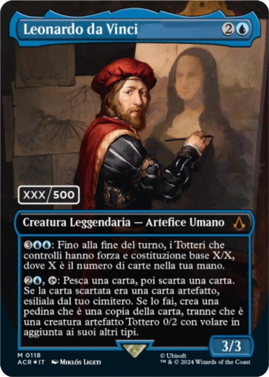 Image for Leonardo da Vinci (Italian) (Serial Numbered) (118) (Universes Beyond: Assassin's Creed) - Magic: The Gathering