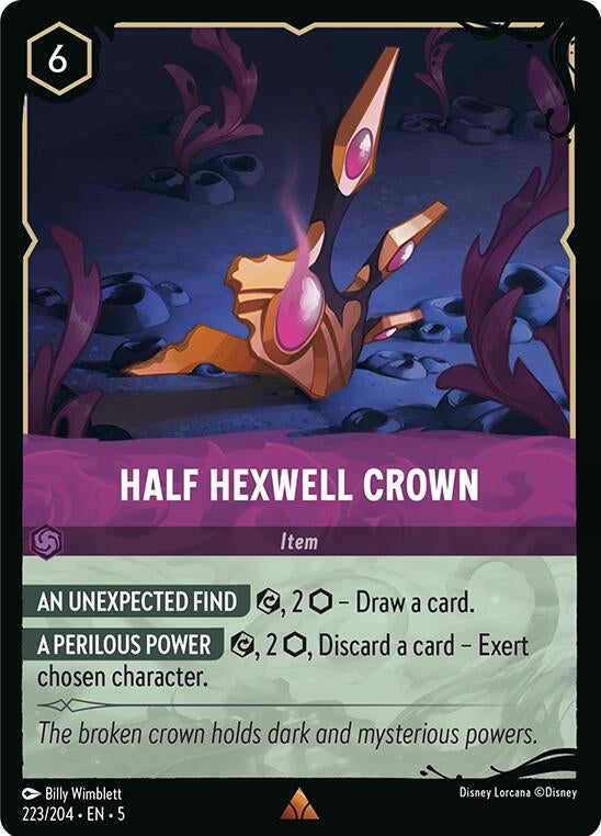 Image for Half Hexwell Crown (223/204) (Illumineer's Quest: Deep Trouble) - Disney Lorcana