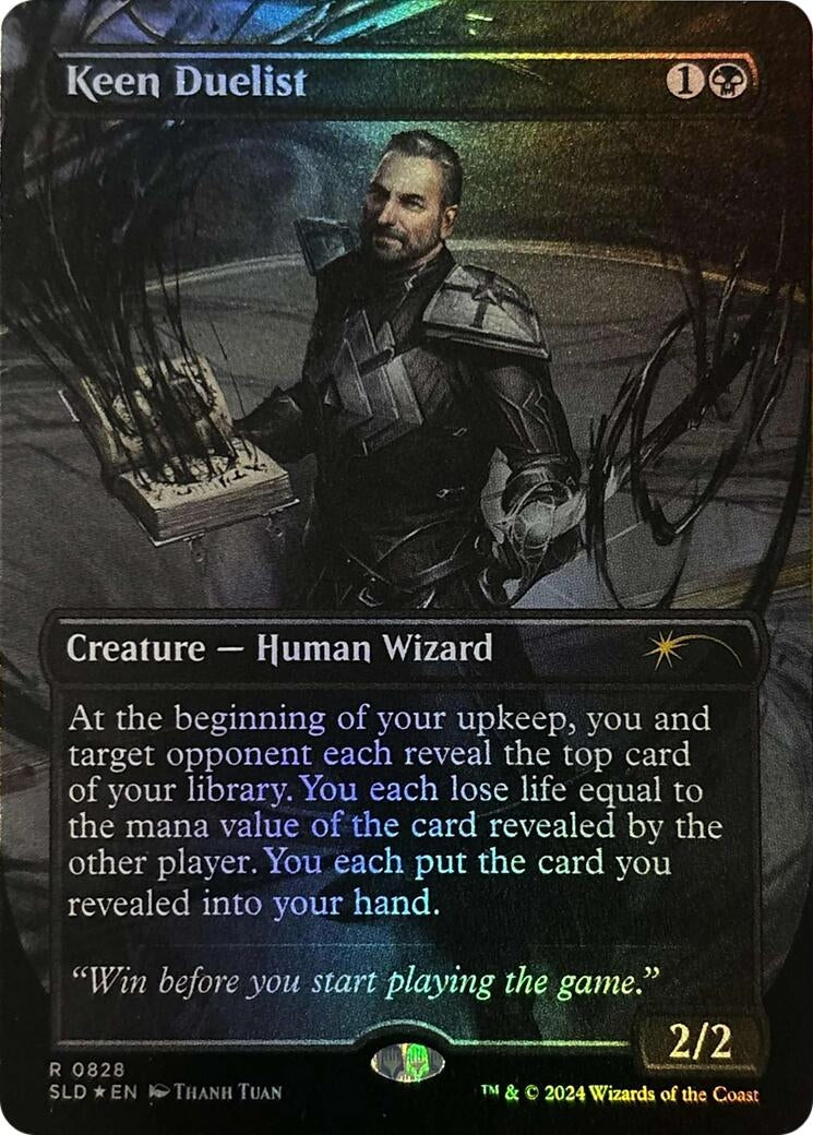 Image for Keen Duelist (Rainbow Foil) (828) (Secret Lair Drop Series) - Magic: The Gathering