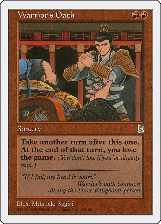 Image for Warrior's Oath (124) (Portal Three Kingdoms) - Magic: The Gathering
