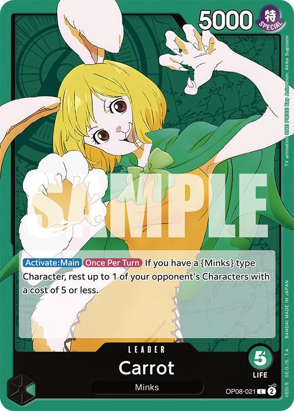 Image for Carrot (021) (OP08-021) (Two Legends) - One Piece Card Game