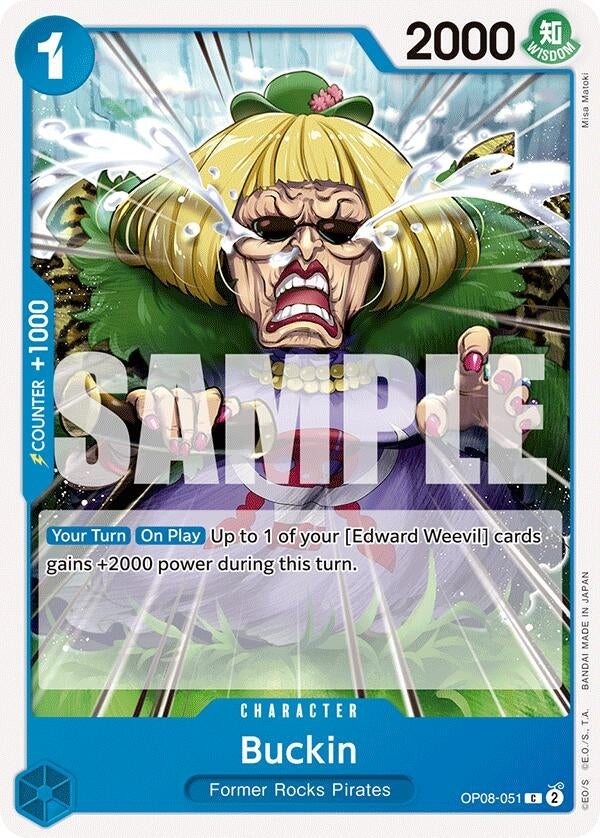 Image for Buckin (OP08-051) (Two Legends) - One Piece Card Game