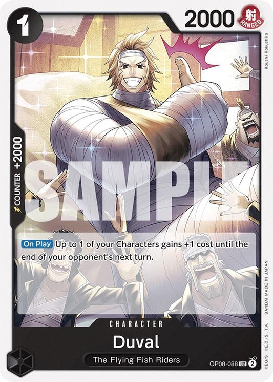 Image for Duval (OP08-088) (Two Legends) - One Piece Card Game