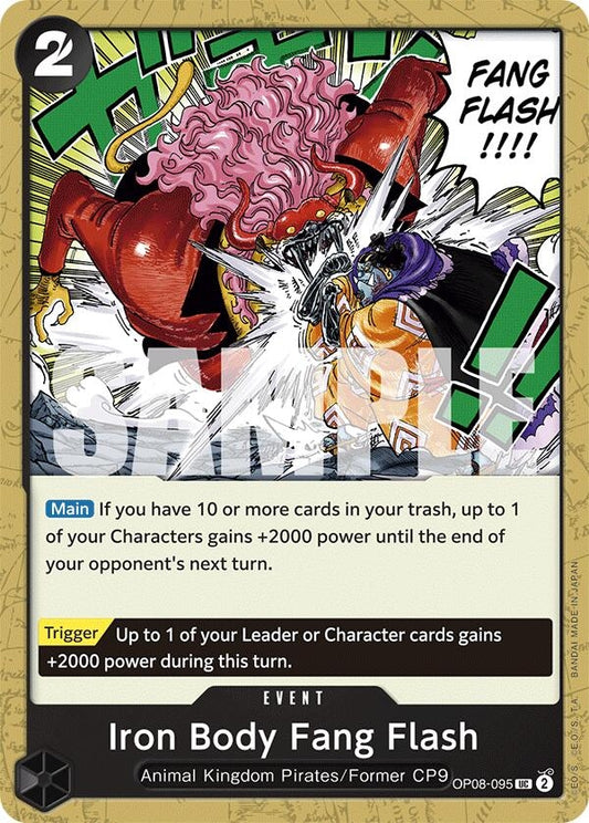 Image for Iron Body Fang Flash (OP08-095) (Two Legends) - One Piece Card Game