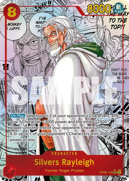 Image for Silvers Rayleigh (Parallel) (Manga) (OP08-118) (Two Legends) - One Piece Card Game