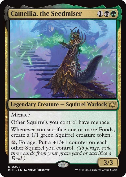 Image for Camellia, the Seedmiser (207) (Bloomburrow) - Magic: The Gathering
