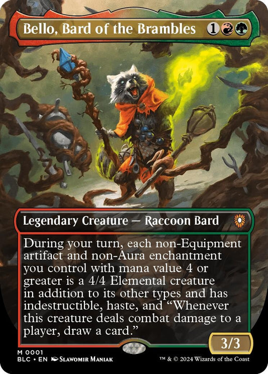 Image for Bello, Bard of the Brambles (Borderless) (1) (Commander: Bloomburrow) - Magic: The Gathering