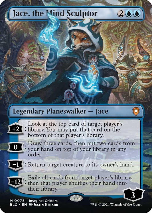 Image for Jace, the Mind Sculptor (Borderless) (75) (Commander: Bloomburrow) - Magic: The Gathering