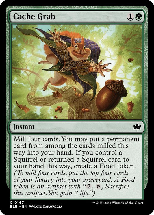 Image for Cache Grab (167) (Bloomburrow) - Magic: The Gathering