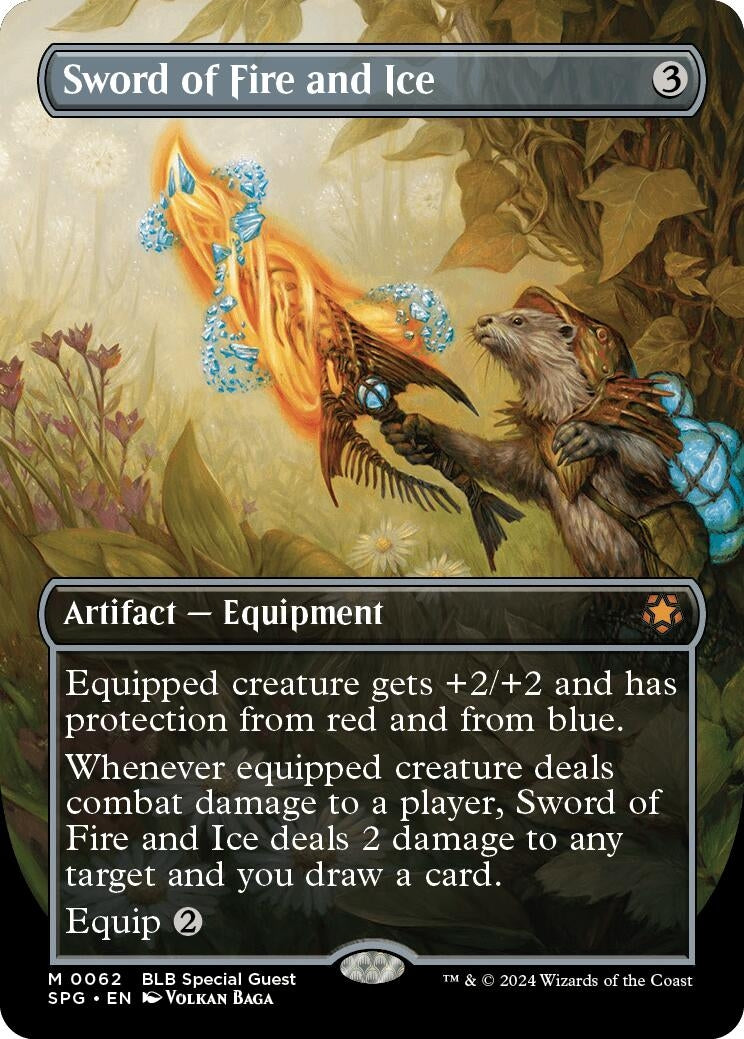 Image for Sword of Fire and Ice (Borderless) (62) (Special Guests) - Magic: The Gathering
