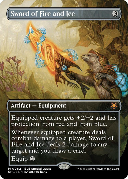 Image for Sword of Fire and Ice (Borderless) (62) (Special Guests) - Magic: The Gathering
