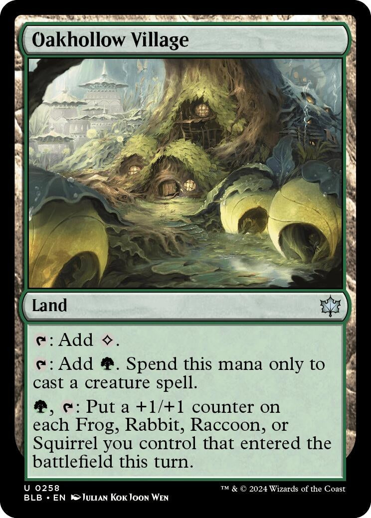 Image for Oakhollow Village (258) (Bloomburrow) - Magic: The Gathering
