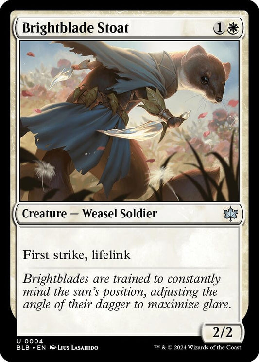 Image for Brightblade Stoat (4) (Bloomburrow) - Magic: The Gathering