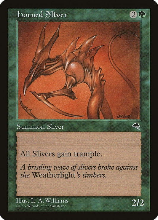 Image for Horned Sliver (234) (Tempest) - Magic: The Gathering