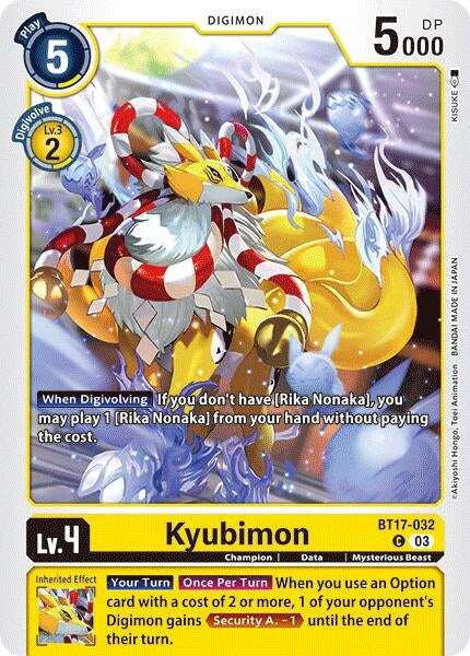 Image for Kyubimon (BT17-032 C) (Secret Crisis) - Digimon Card Game