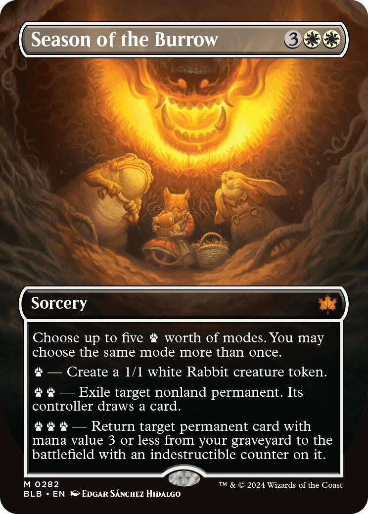 Image for Season of the Burrow (Borderless) (282) (Bloomburrow) - Magic: The Gathering
