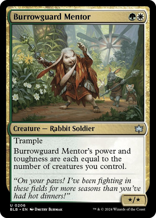 Image for Burrowguard Mentor (206) (Bloomburrow) - Magic: The Gathering