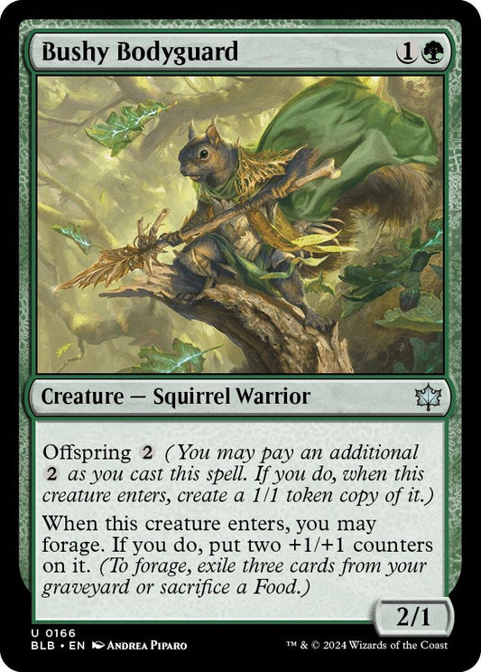 Image for Bushy Bodyguard (166) (Bloomburrow) - Magic: The Gathering