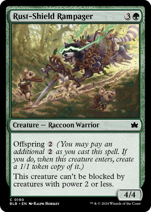 Image for Rust-Shield Rampager (190) (Bloomburrow) - Magic: The Gathering