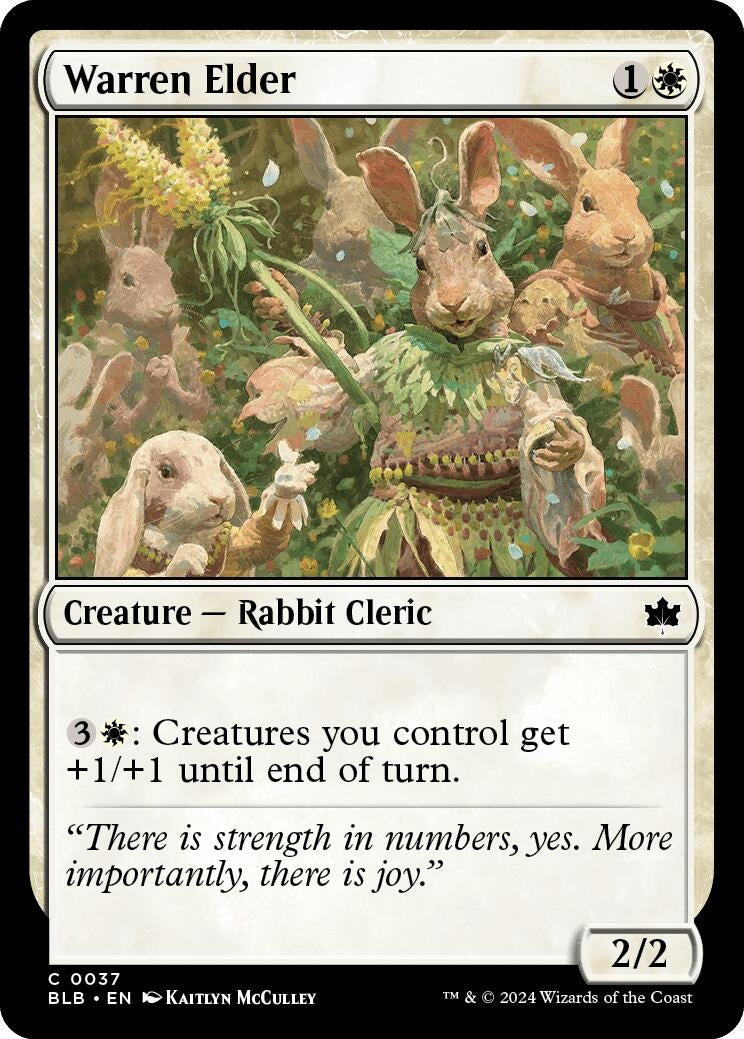 Image for Warren Elder (37) (Bloomburrow) - Magic: The Gathering