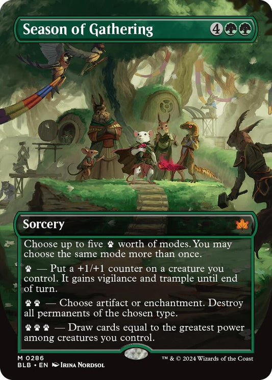 Image for Season of Gathering (Borderless) (286) (Bloomburrow) - Magic: The Gathering