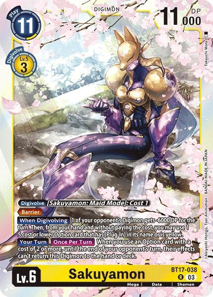Image for Sakuyamon (BT17-038 R) (Secret Crisis) - Digimon Card Game
