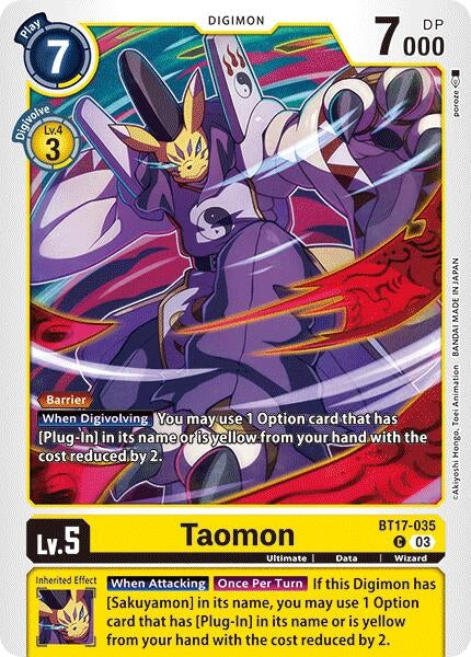 Image for Taomon (BT17-035 C) (Secret Crisis) - Digimon Card Game