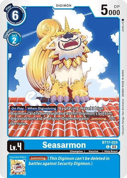 Image for Seasarmon (BT17-024 C) (Secret Crisis) - Digimon Card Game